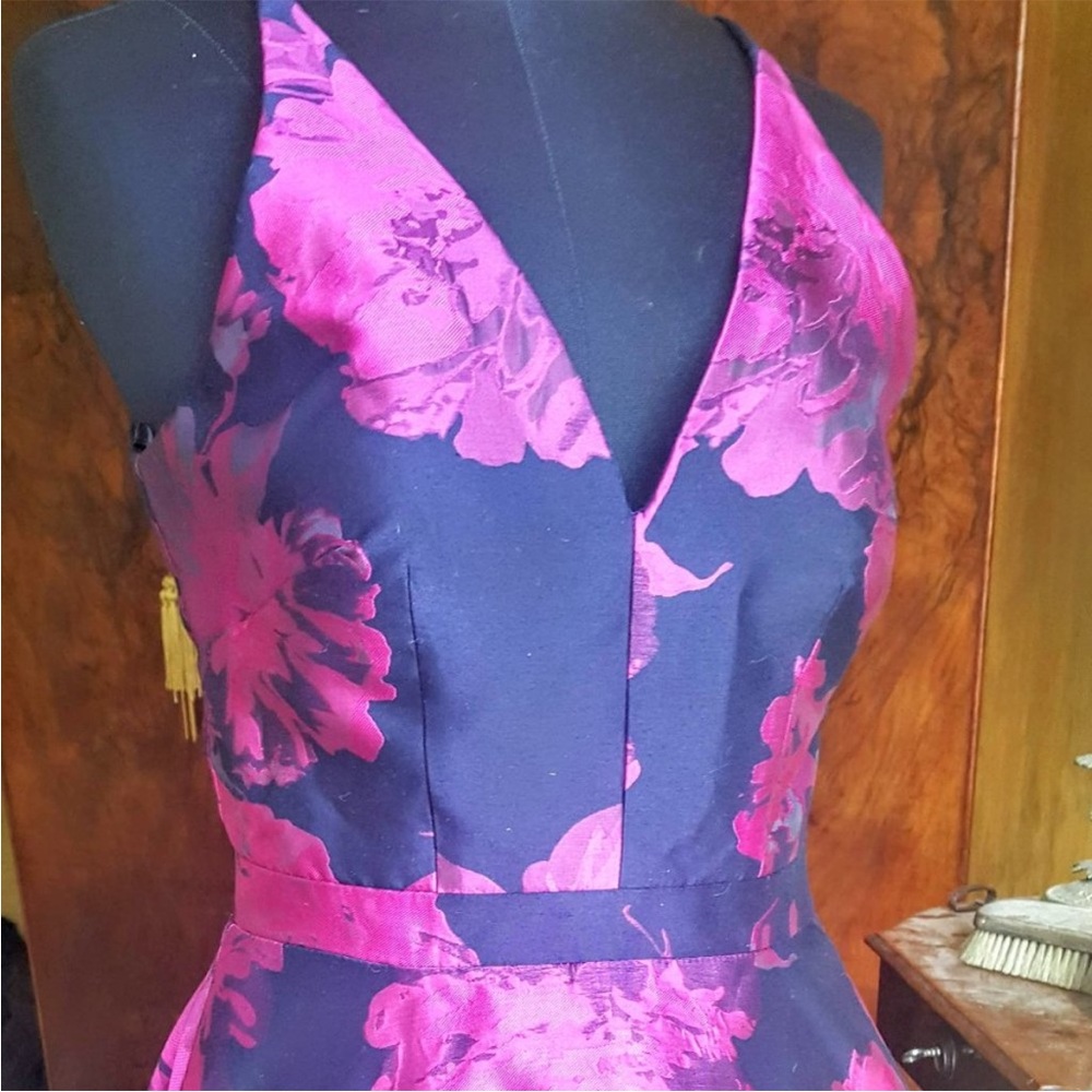 EUC, Floral Brocade Dress